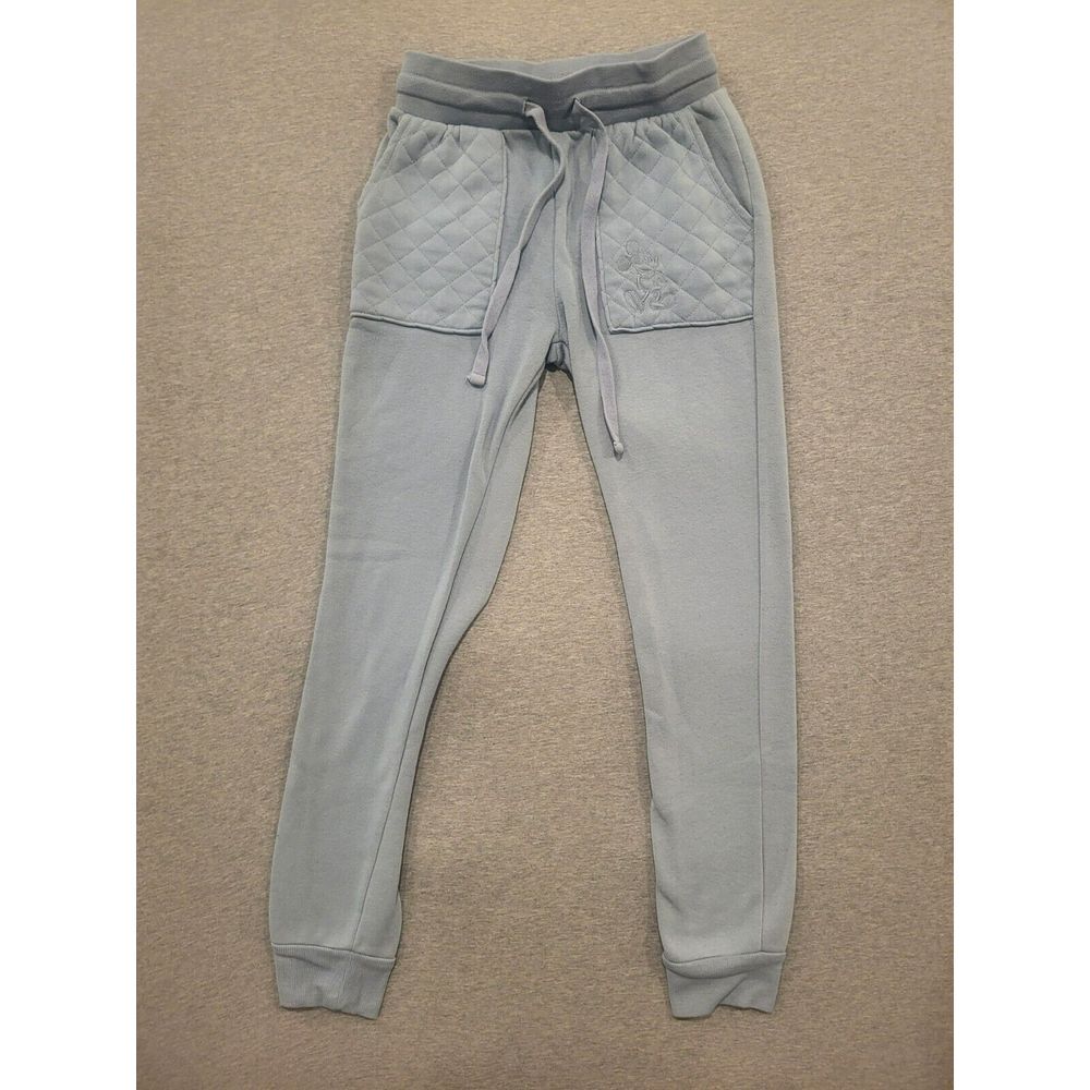 Disney Mickey Mouse Quilted Baby Blue Sweatpants‎ Jogger Women's XS